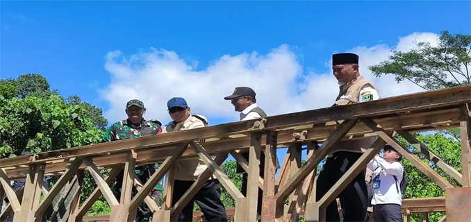 Pembangunan Jembatan Bailey Mantuang dipercepat Presiden Prabowo Langsung Tinjau